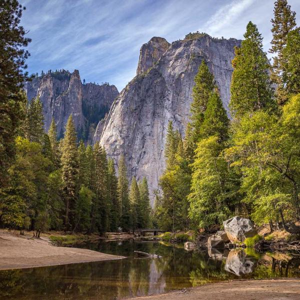 A mountain valley