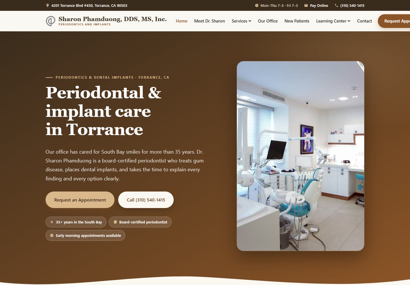 Sharon Phamduong DDS homepage